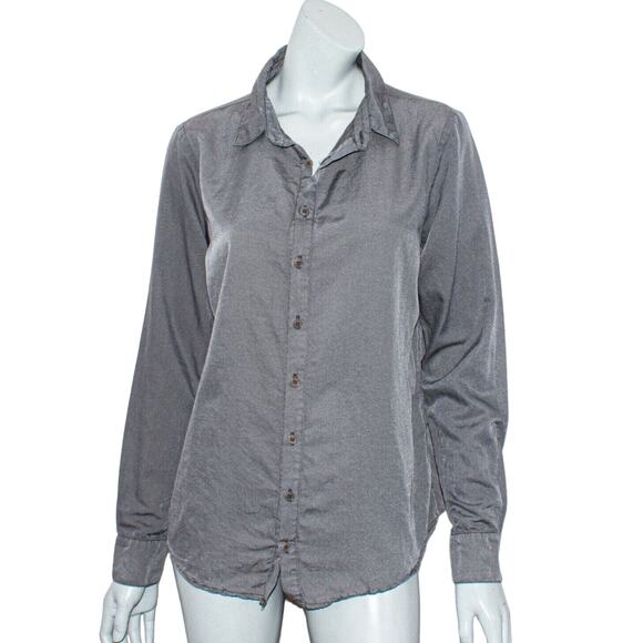 CP SHADES Button up Shirt Soft Gray FitsWomen's Large - Picture 3 of 7